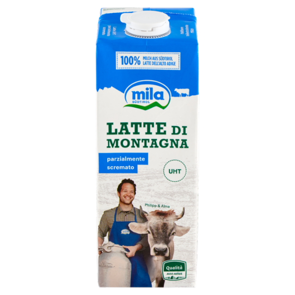 mila Latte di Montagna parzialmente scremato UHT 1000 ml