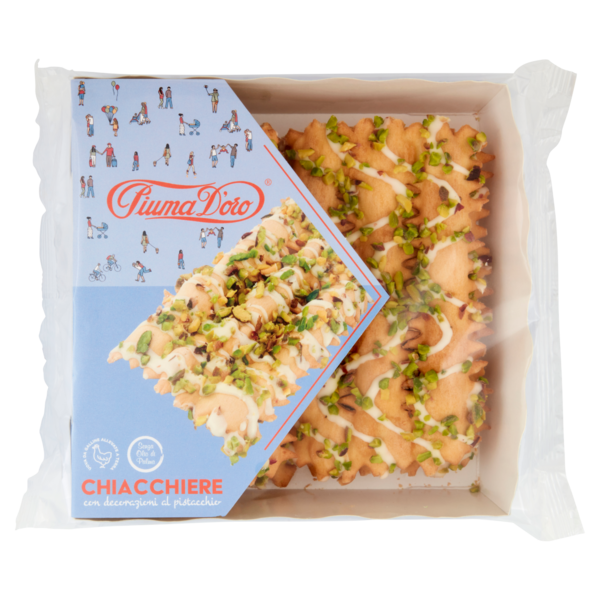 Piuma D'oro Chiacchiere con decorazioni al pistacchio 175 g