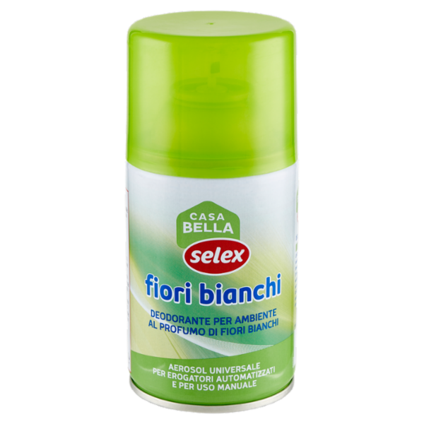 Selex Casa Bella Deodorante Ambiente per Erogatore Automatizzato Ricarica Fiori Bianchi 250 ml