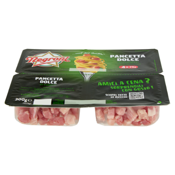 Negroni Pancetta Dolce in cubetti 4 x 75 g