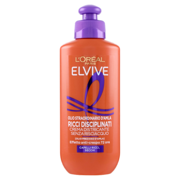 Elvive Olio Straordinario d'Amla Ricci Disciplinati Crema Distrincante Senza Risciacquo 200 ml
