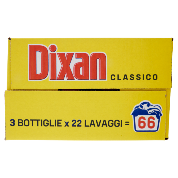 DIXAN Liquido Classico 3x22=66 Lavaggi 3 x 1.100 ml