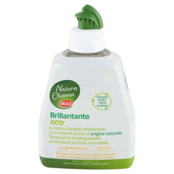 Selex Natura Chiama Brillantante per Lavastoviglie Limone Ecologico 250 ml
