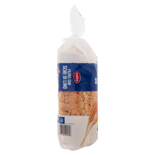 Selex Pane Filone con Semi di Lino a Fette 500 g