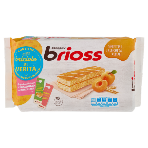 Ferrero brioss Confettura di Albicocca e Cereali 10 x 28 g