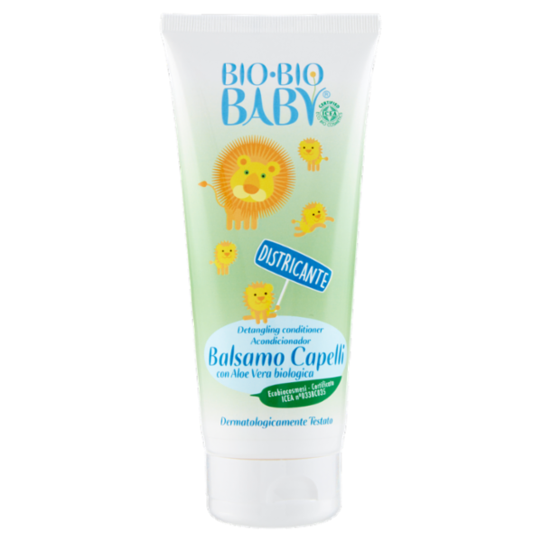 Bio-Bio Baby Balsamo Capelli con Aloe Vera biologica Districante 200 ml