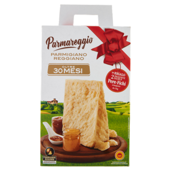 Parmareggio Parmigiano Reggiano DOP Oltre 30 Mesi 800 g + Salsa di Pere 50 g + Salsa di Fichi 50 g