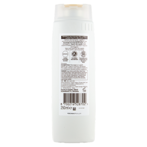 Pantene Pro-V Infinite Lunghezze Shampoo Active Nutri-Plex 250 ml