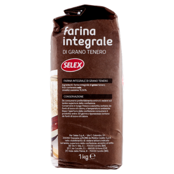 Selex Farina Integrale di Grano Tenero 1 kg