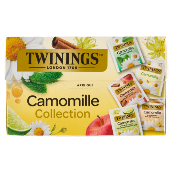 Twinings Camomilla Collection Confezione assortita con 5 diverse camomille 20 filtri 26 g