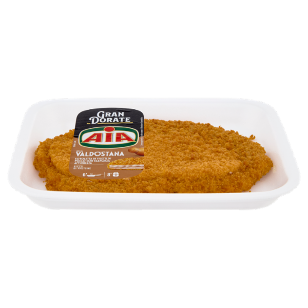 Aia Gran Dorate alla Valdostana Cotoletta di Filetti di Pollo con Scamorza Affumicata 0,200 kg