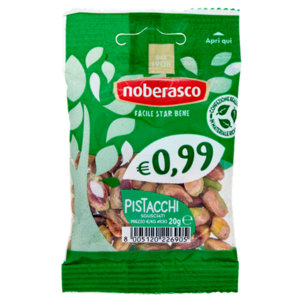 noberasco € 0,99 Pistacchi Sgusciati 20 g