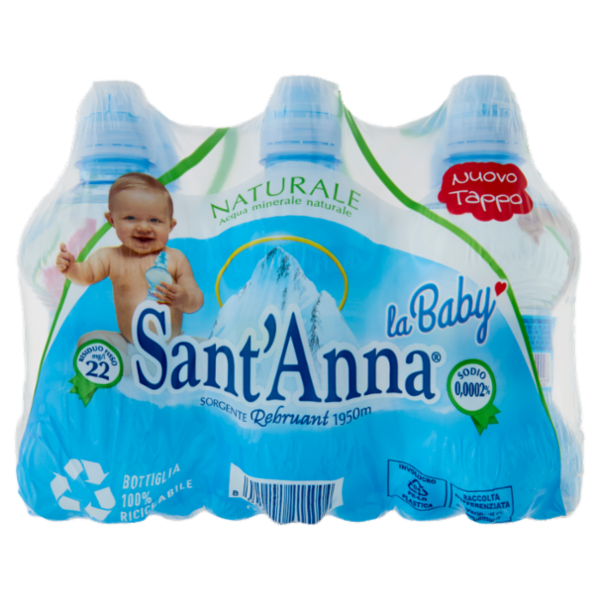 Sant'Anna la Baby Naturale Sorgente Rebruant Vinadio 6 x 0,25 L