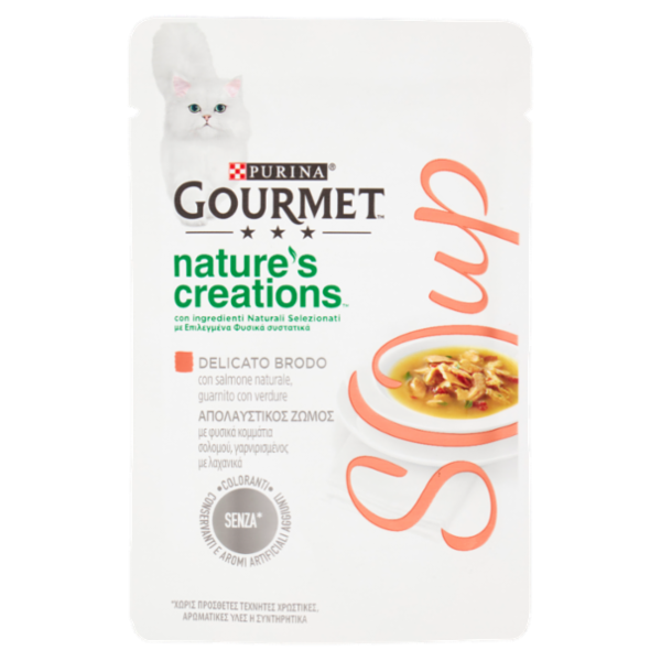 PURINA GOURMET Nature's Creations Soup Salmone & Verdure 40g