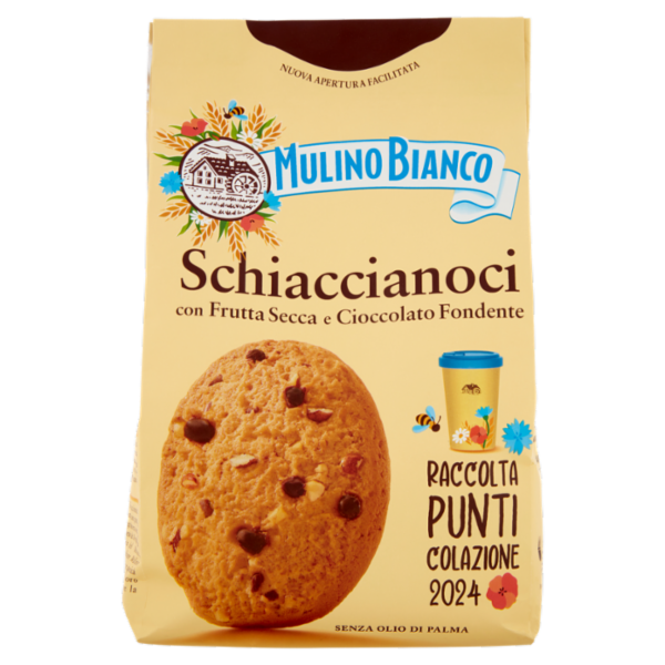 Mulino Bianco Schiaccianoci Biscotti con Frutta Secca e Cioccolato Fondente 300g