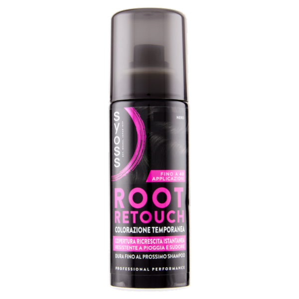 Syoss Root Retouch Colorazione Temporanea Nero 120 ml