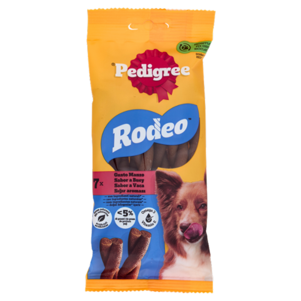 Pedigree Rodeo Manzo 7 Pezzi 123 g