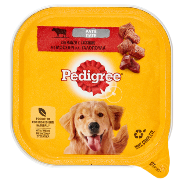 Pedigree Cibo Umido Cane Patè con Manzo e Tacchino 300 g