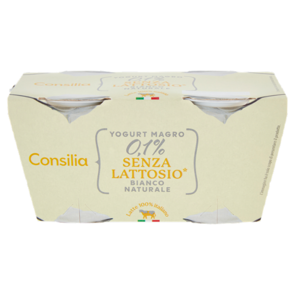Consilia Yogurt Magro Senza Lattosio Bianco 2x125 g