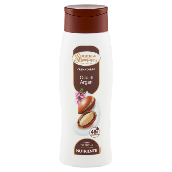 Spuma di Sciampagna Benessere Crema Corpo Olio di Argan Nutriente 250 ml