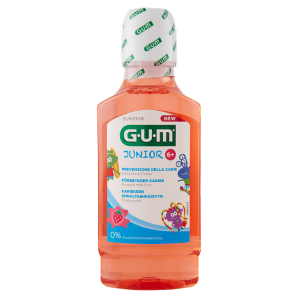 Gum Junior Monsters Collutorio al Fluoro 6+ 300ml