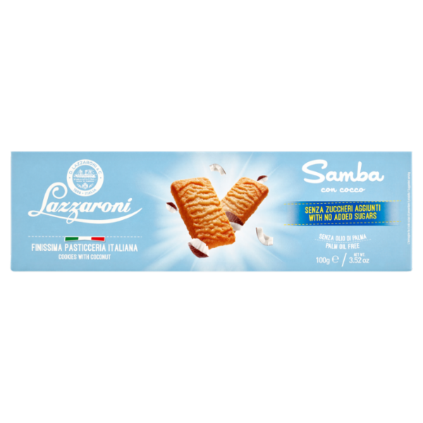 Lazzaroni Senza Zuccheri Aggiunti Samba con cocco 100 g