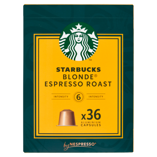 STARBUCKS Blonde Espresso Roast By Nespresso Caffè Espresso 36 capsule 188 g