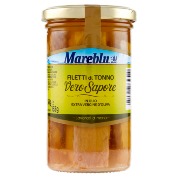 Mareblu Vero Sapore Filetti di Tonno in Olio Extra Vergine d'Oliva 250 g