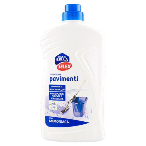 Selex Casa Bella Detergente per Pavimenti Igienizzante con Ammoniaca 1 L