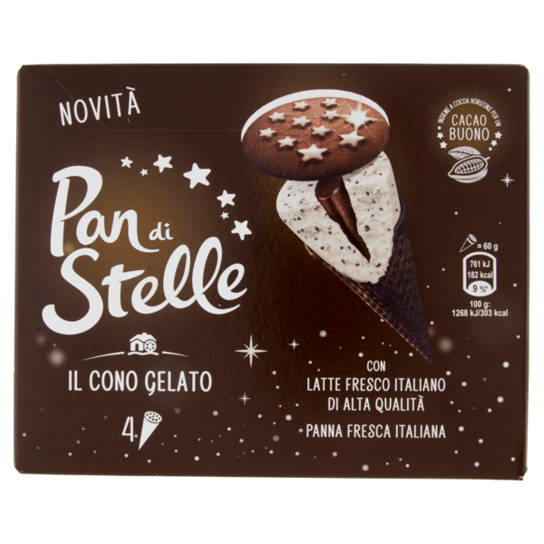 Pan di Stelle il Cono Gelato 4 x 60 g