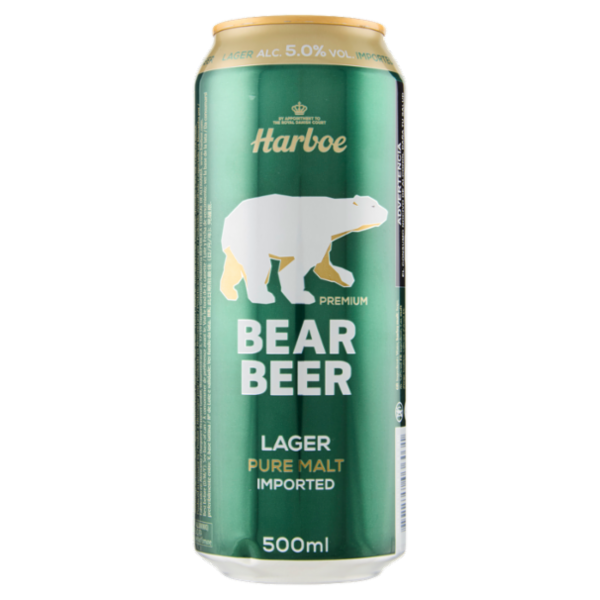 Harboe Premium Bear Beer Lager Pure Malt Imported 500 ml