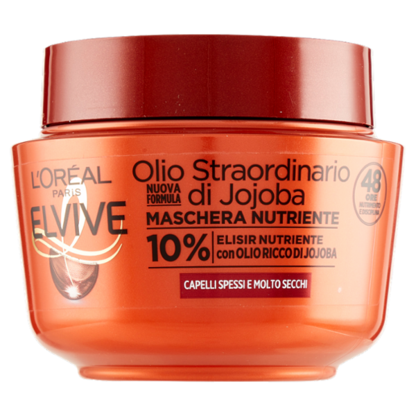 L'Oréal Paris Maschera Capelli Elvive Olio Straordinario, per Capelli Secchi o Spenti, 300 ml
