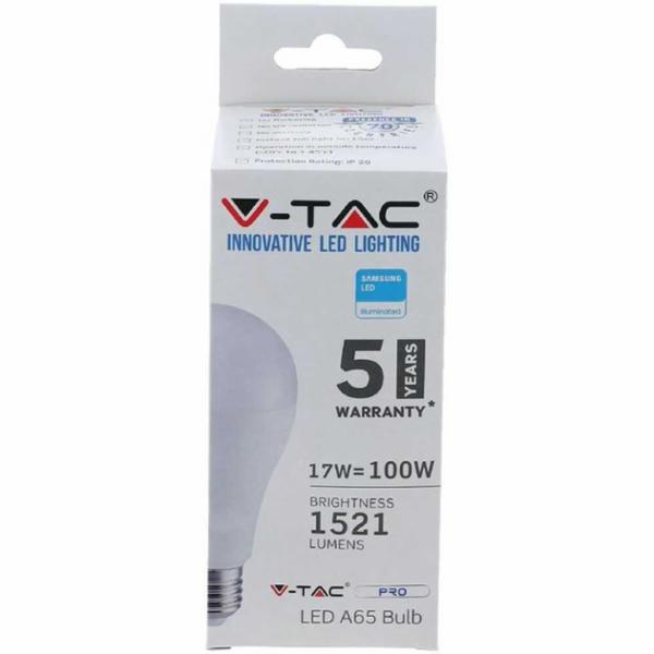 V-Tac Led Pro E27 17W,125W 3000K C