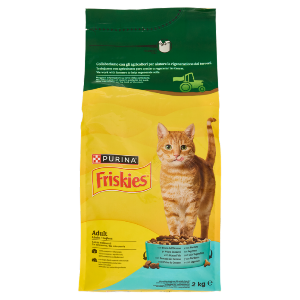 PURINA FRISKIES Adult Pesce dell'Oceano e con Verdure 2kg