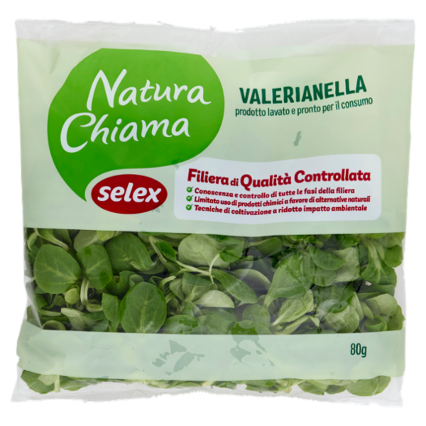 Selex Natura Chiama Valerianella Lavata e Pronta per il Consumo 80 g