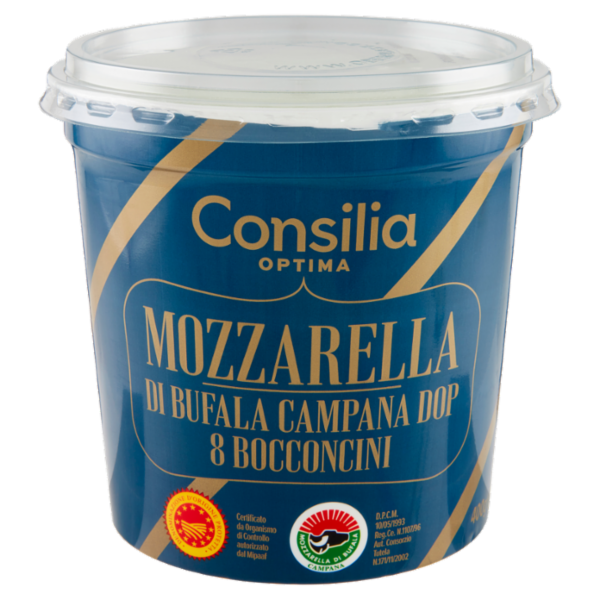 Consilia Optima Bocconcini di Mozzarella di Bufala Campana D.O.P. 400 g