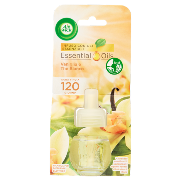 Air Wick Profumatore per Ambienti Vaniglia e Thè Bianco Ricarica 19 ml