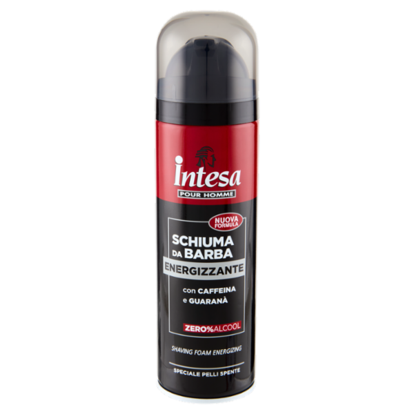Intesa Pour Homme Schiuma da Barba Energizzante con Caffeina e Guaranà 300 mL