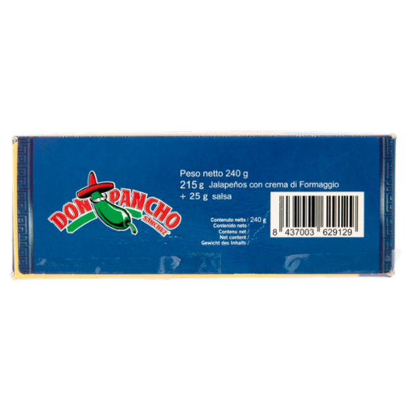 Don Pancho Sanchez Jalapeños con crema di Formaggio 240 g