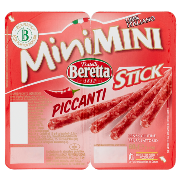Fratelli Beretta MiniMini Stick Piccanti 2 x 30 g