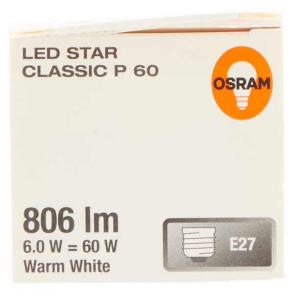 Osram Led Star Classic P 60 Warm White 6.0 W E27