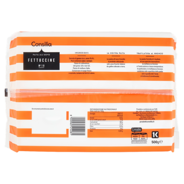 Consilia Pasta all'Uovo Fettuccine N° 10 500 g