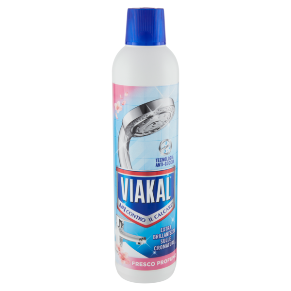 Viakal Detersivo Anticalcare Bagno e Cucina Fresco Profumo Liquido 630 ml