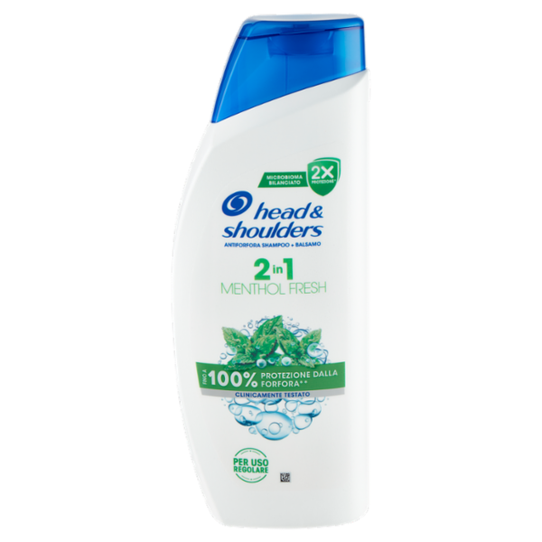 Head & Shoulders Antiforfora Shampoo + Balsamo 2in1 Menthol Fresh 625 ml
