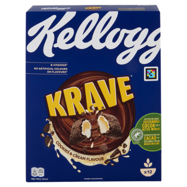 Kellogg's Krave Cookies & Cream Flavour 375 g