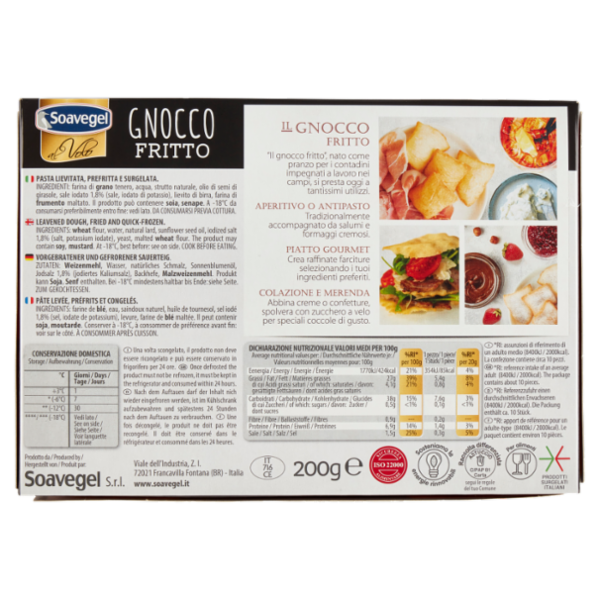 Soavegel al Volo Gnocco Fritto 200 g