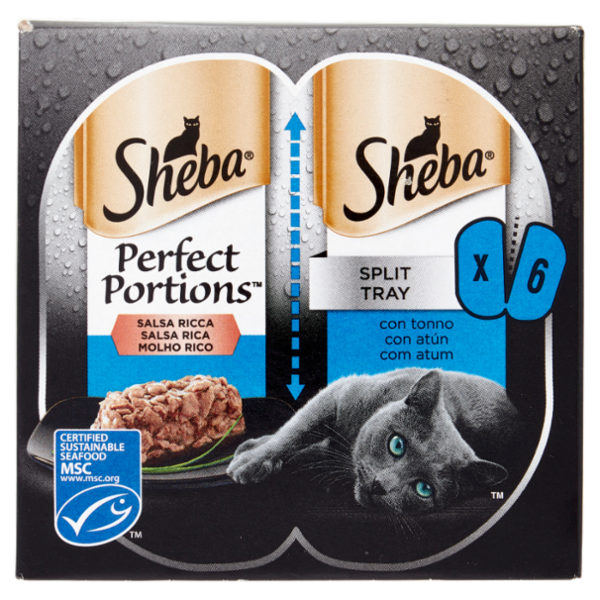 Sheba Perfect Portions Salsa Ricca con tonno 3 x (2 x 37.5 g)