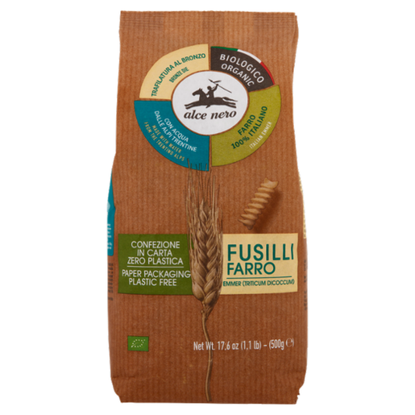 alce nero Fusilli Farro 500 g