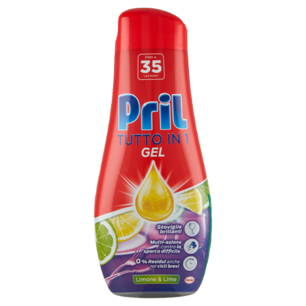 PRIL Tutto in 1 Gel Limone 630ml