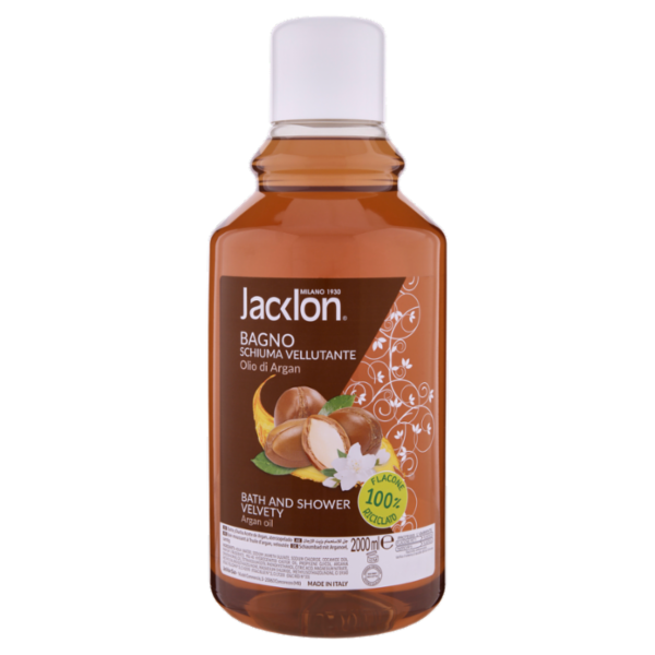 Jacklon Bagno Schiuma Vellutante Olio di Argan 2000 ml